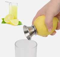 Сок лимона отжать мгновенно.