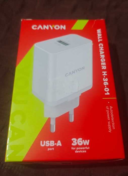 Адаптор , зарядно за телефон 36W