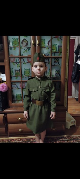 Детский военный костюм на 4-6 лет