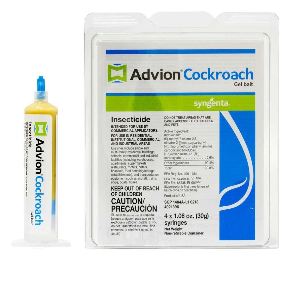 Американский гель «Advion Cockroach» уничтажает все виды тараканов