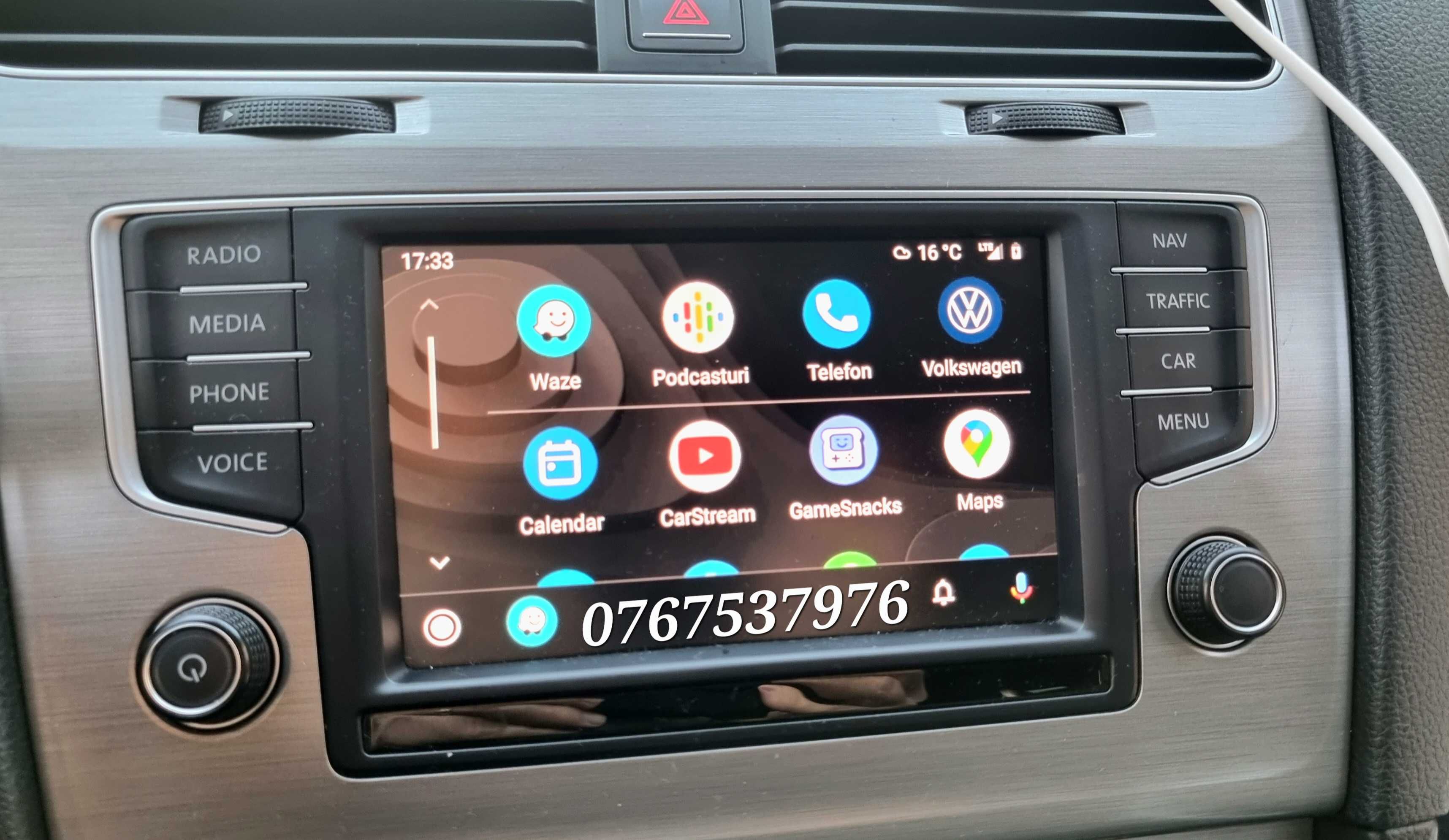 AppConnect Waze Apple CarPlay/Android Auto Volkswagen Golf 7,Passat B8
