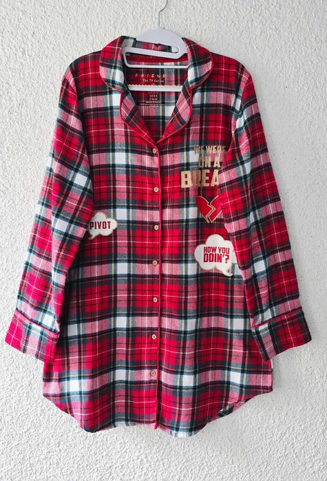 Дамска карирана риза туника размер 38-40