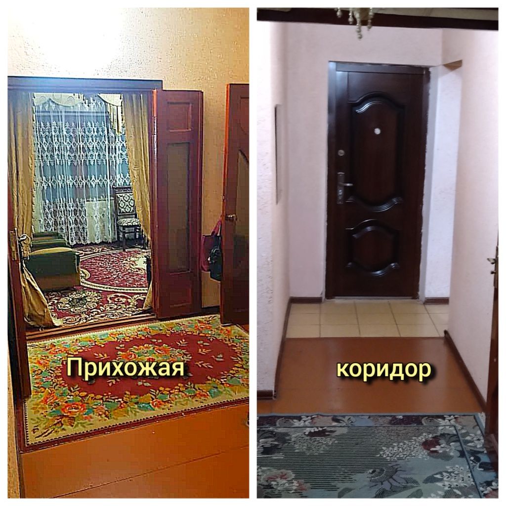 3  комнатная квартира с 2 однокомнатных квартир в Ангрене