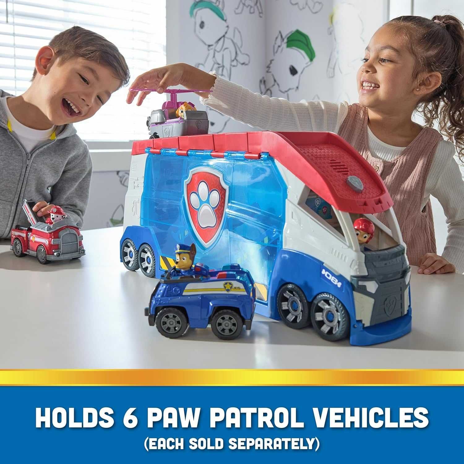 Paw Patrol Трансформиращ се патролер камион и фигура на Райдер с мотор