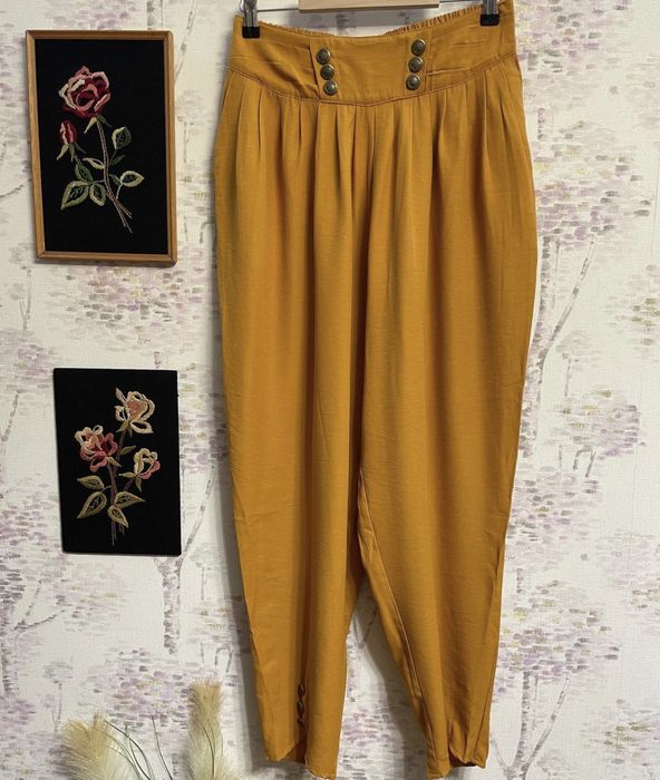 Pantaloni talie inalta vascoza M