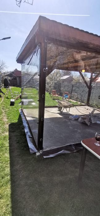 Folie terase - folie foisoare, Cristal 0,8 transparenta