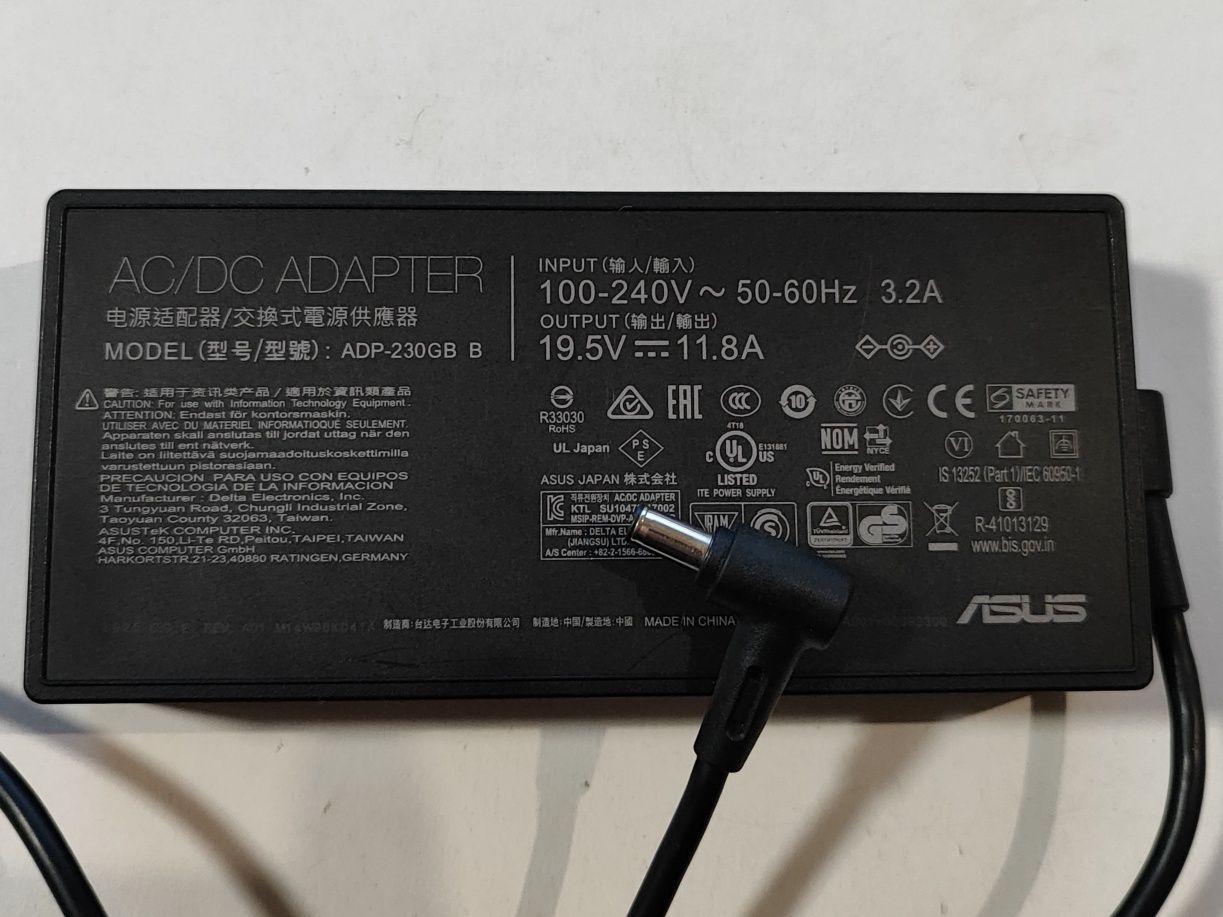 Оригинално зарядно ASUS 19.5V/ 11.8A / 230W TUF