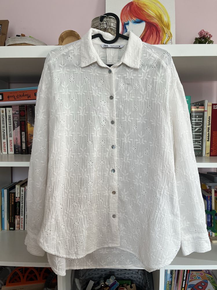 Риза с бродерия Zara