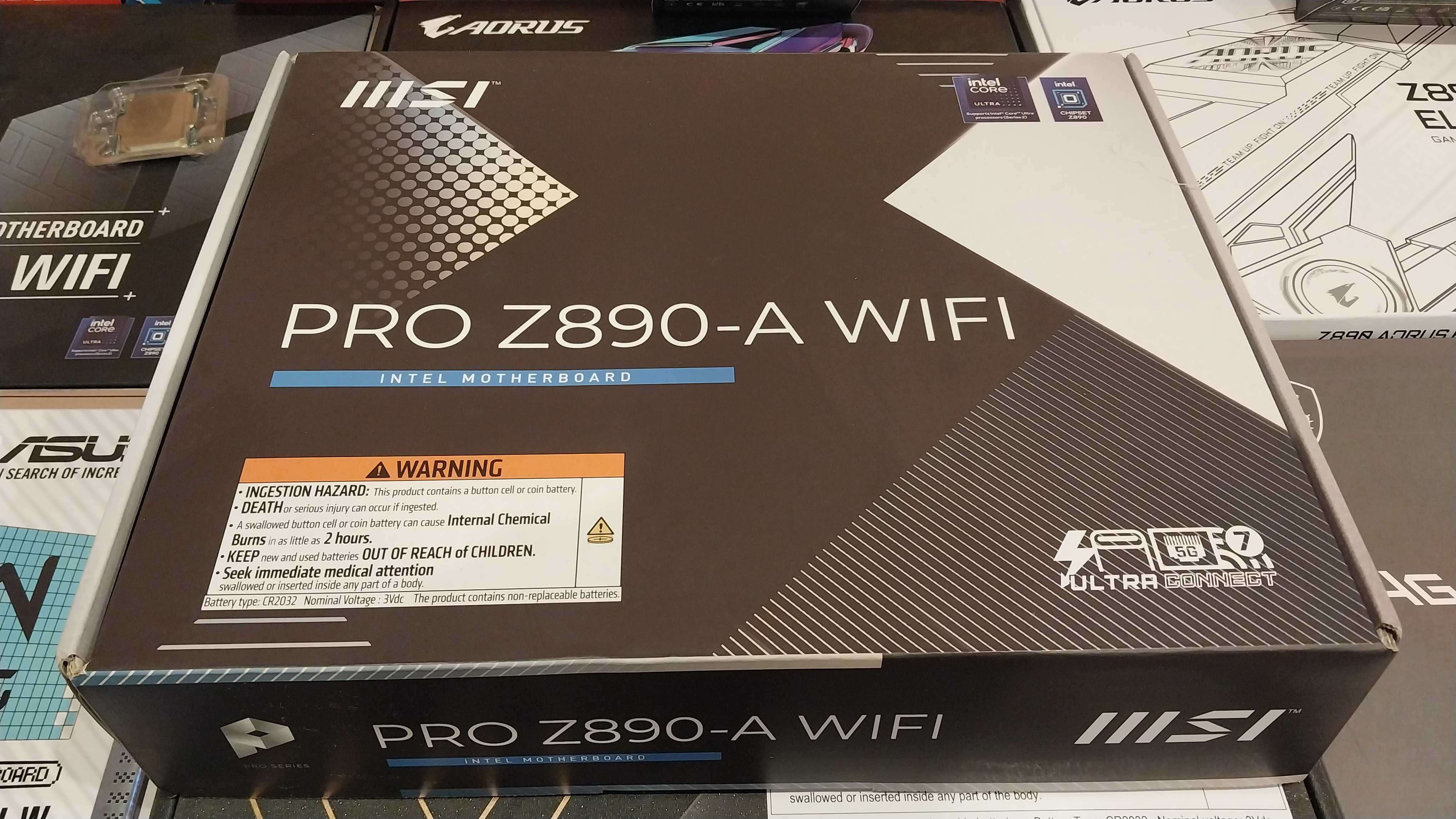 Новая материнская плата MSI PRO Z890-A WIFI. Сокет LGA 1851.
