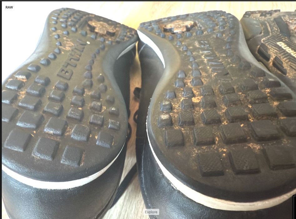 Pantofi MTB ciclism Shimano si Rockrider măsură 46