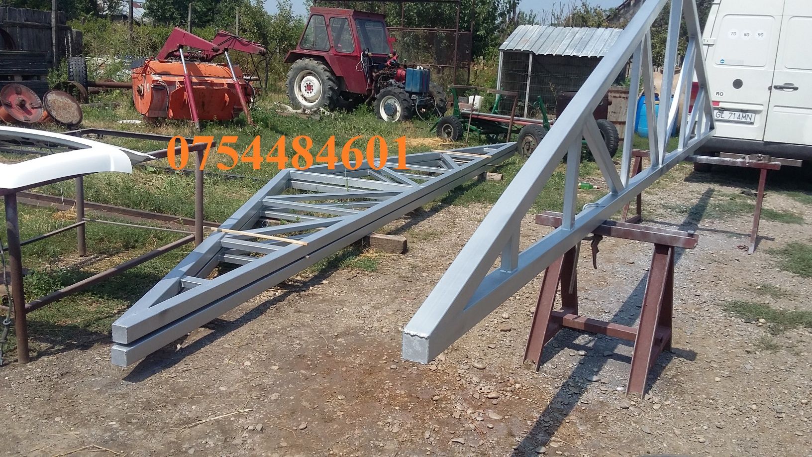 Vand hală metalică 8x22x4 m 6900e