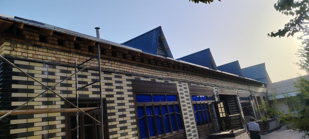 Транщи яма падвол казиймиз том навес йопамиз кладка кирпич щлакабилок