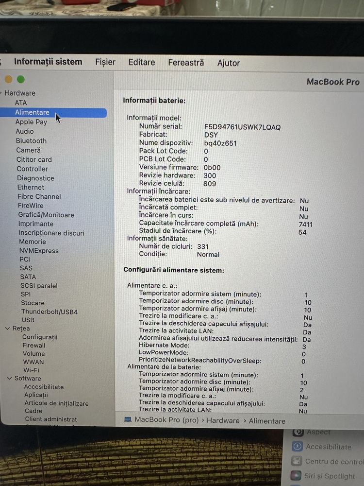 Macbook pro 16 inch 2019 i9 16  gb 1 tb ssd amd pro 5500m