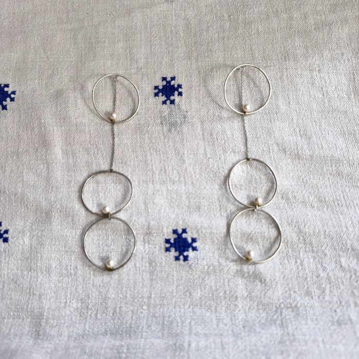 Cercei din argint Alexandra Nacu