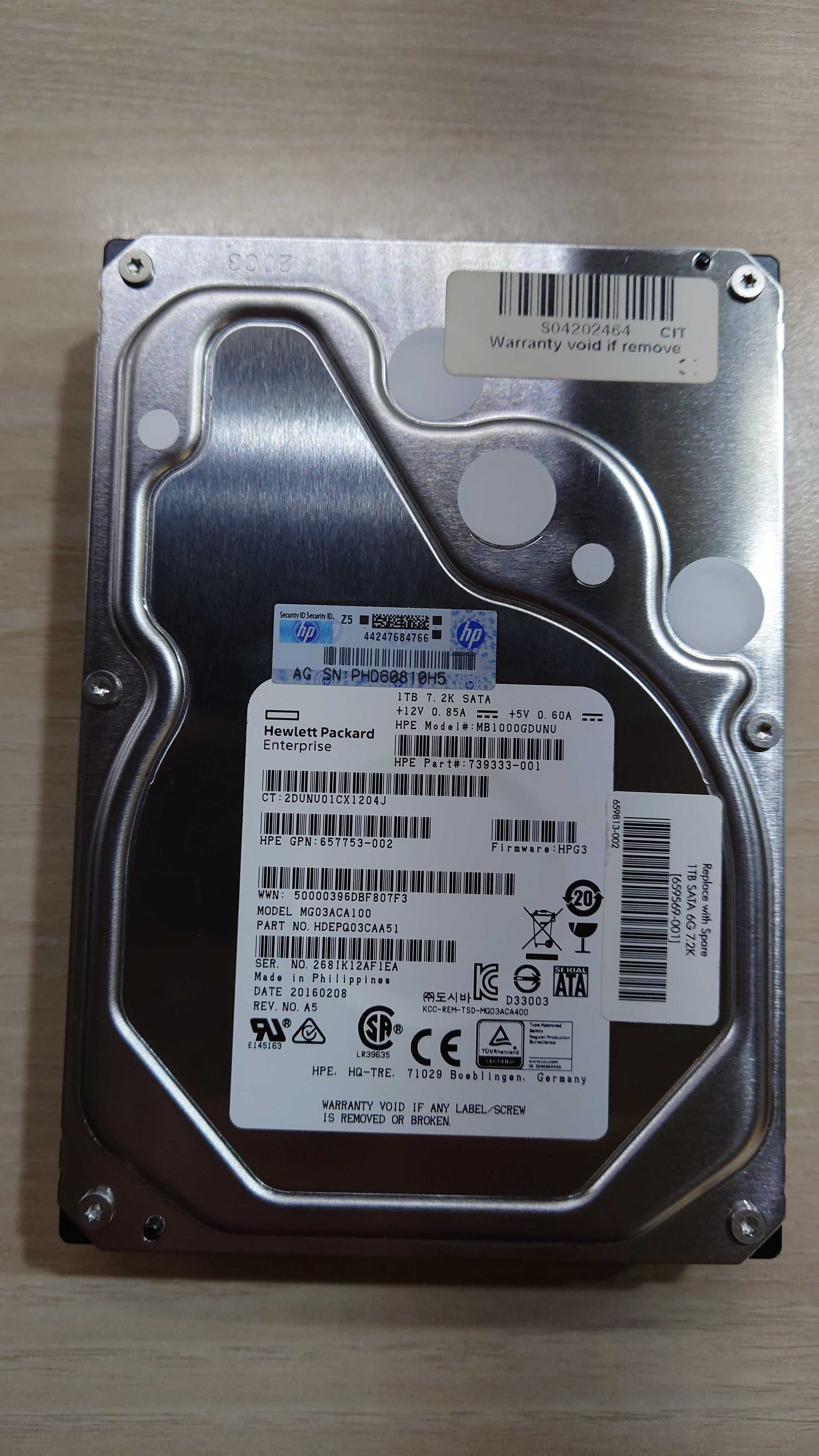 Hard disk HP Enterprise 1TB