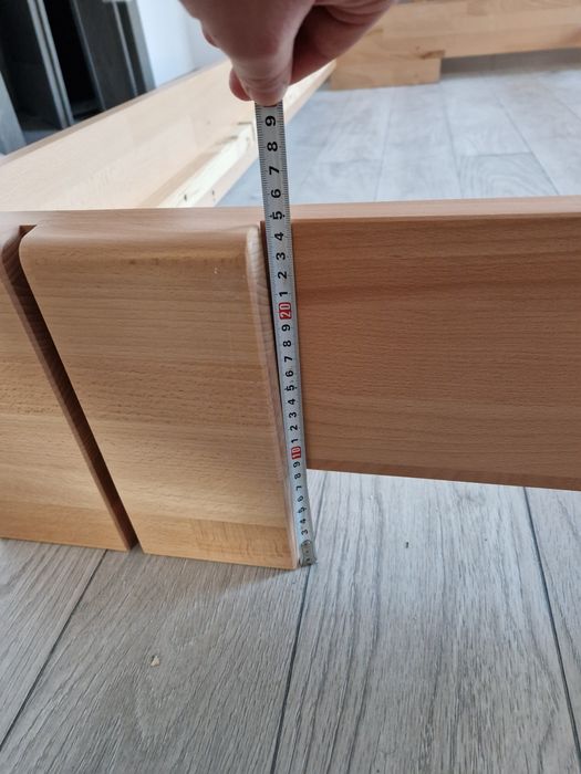 Pat integral lemn masiv fag 180x200x57