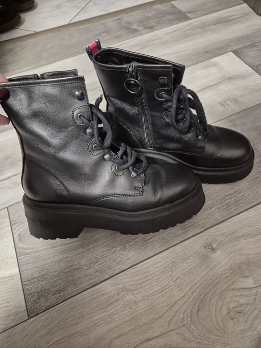 Ghete piele Tommy Hilfiger