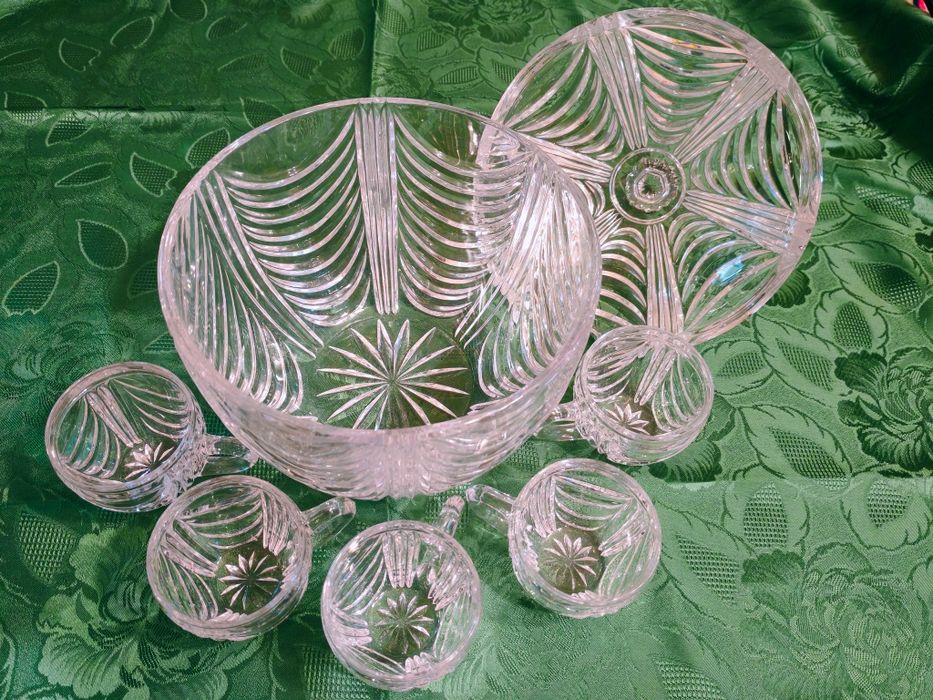 Комплект за пунш от оловен кристал