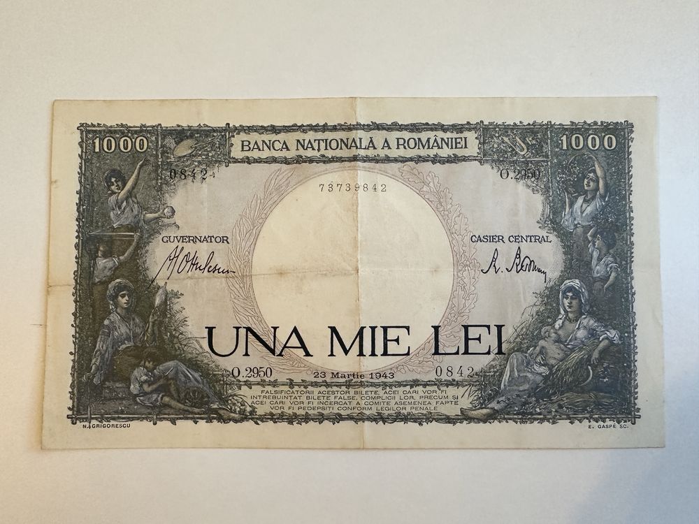 Bancnota 1000 lei, 1943