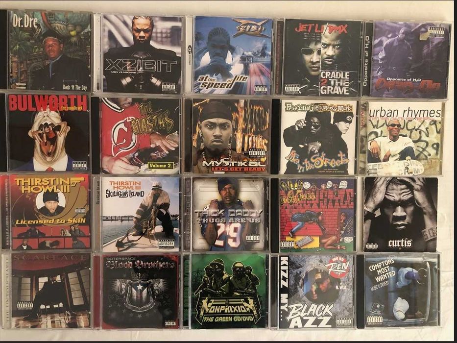 Tupac Eazy NWa Wu Tang Dre CD Rap Hip Hop Mase Nas Bizarre Big CMW Nas