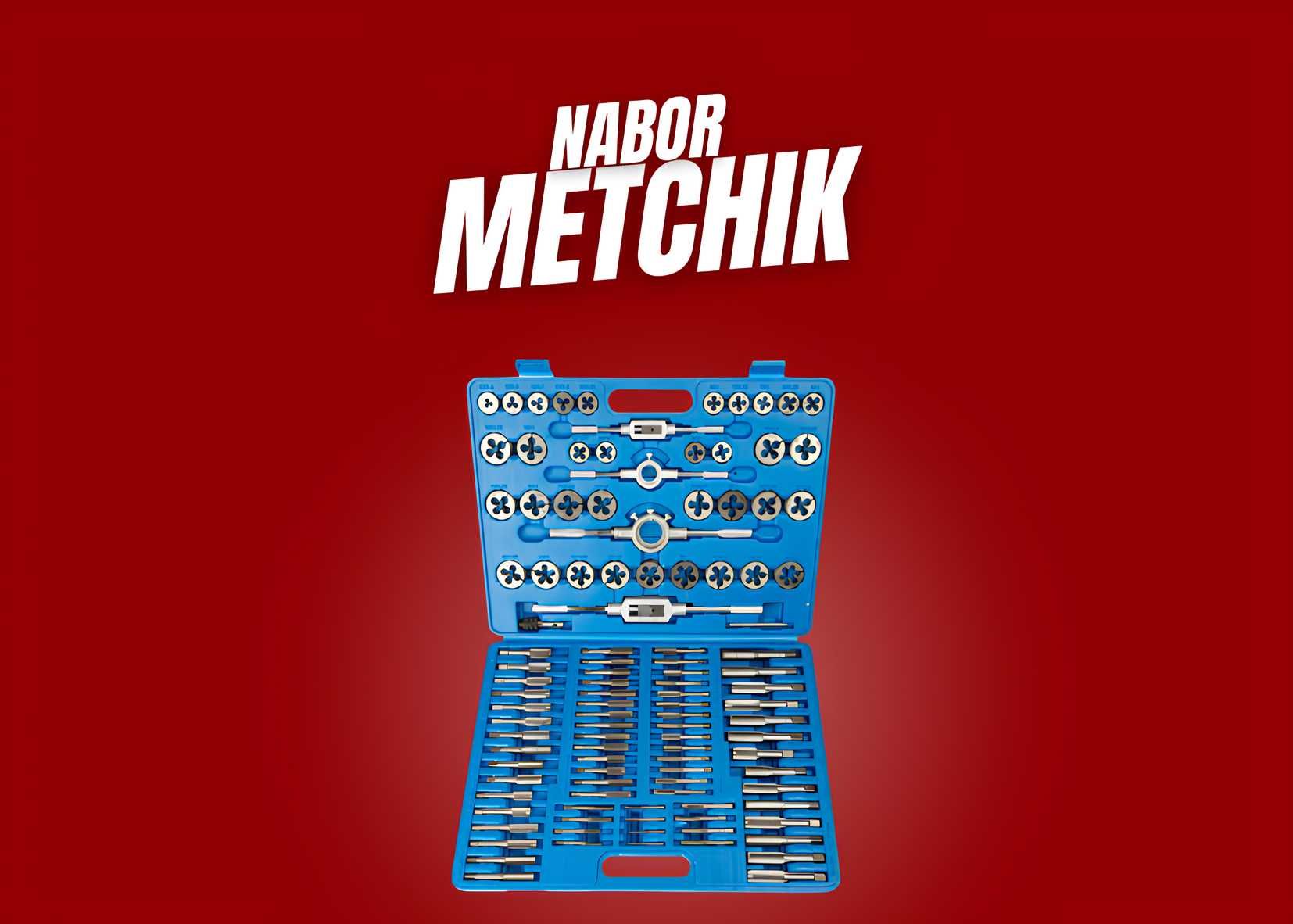 Набор метчиков и плашек метрический 110 предметов | Резьба | Metchik