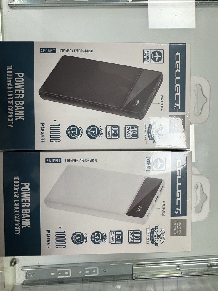 Външна батерия Cellect 10000mAh 3in1