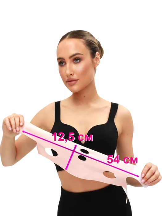 Подтяжка лица бандажом V-lift, для подбородка и щек