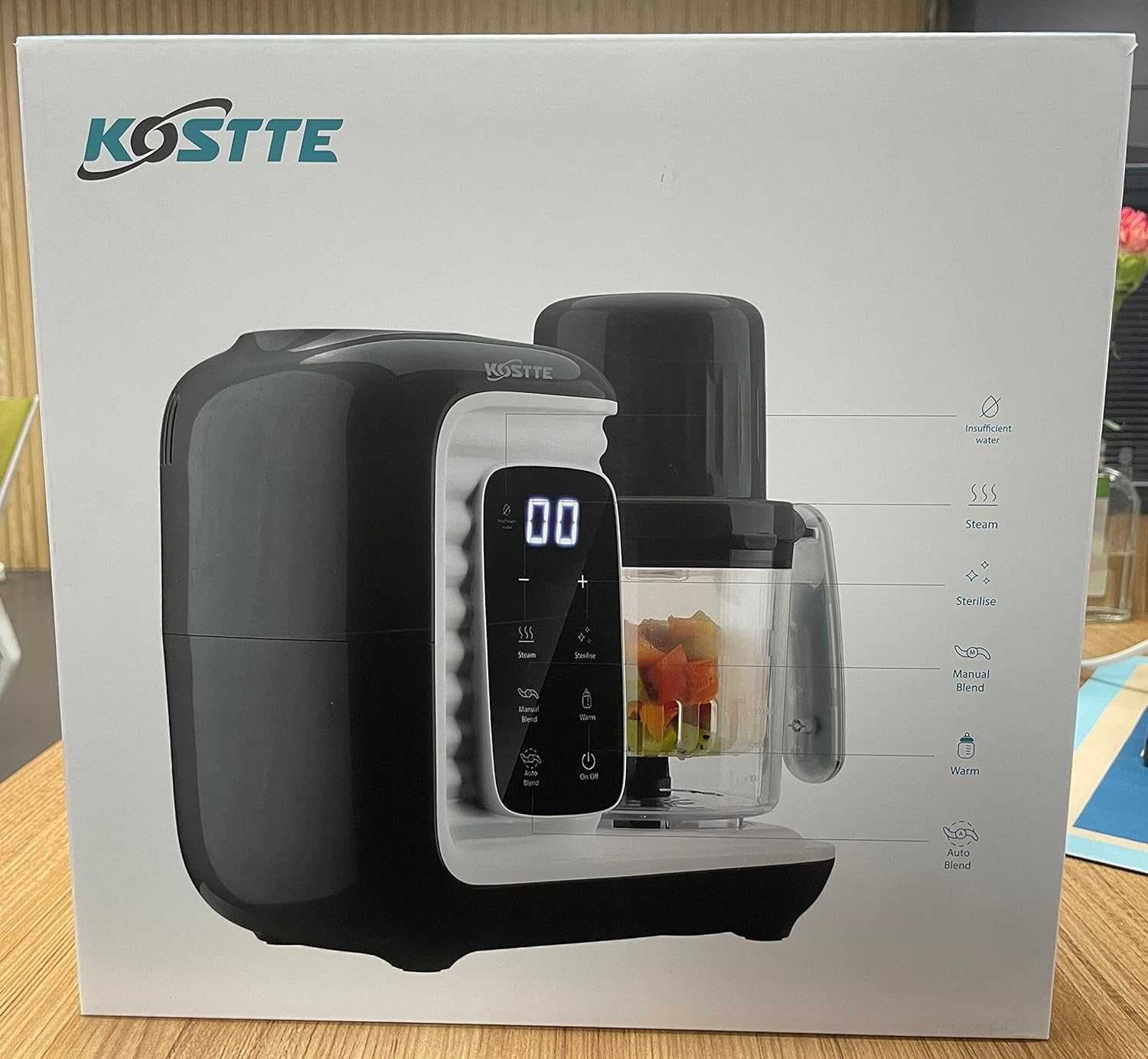 Робот за приготвяне на бебешка храна KOSTTE, многофункционален