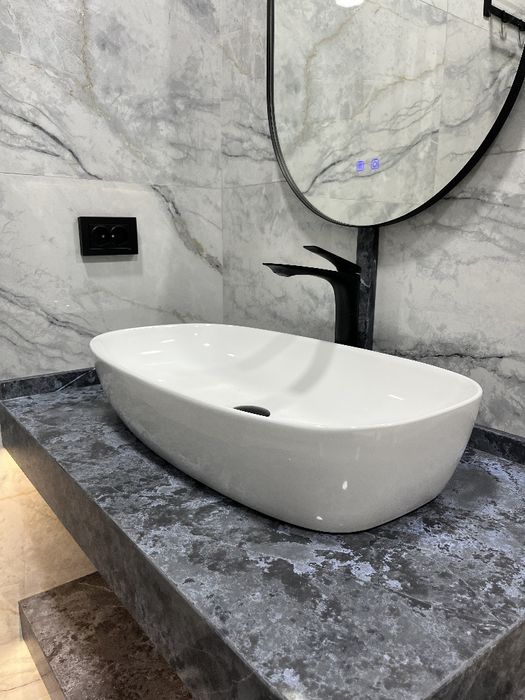 Столешницы из искусственный камень для санузел