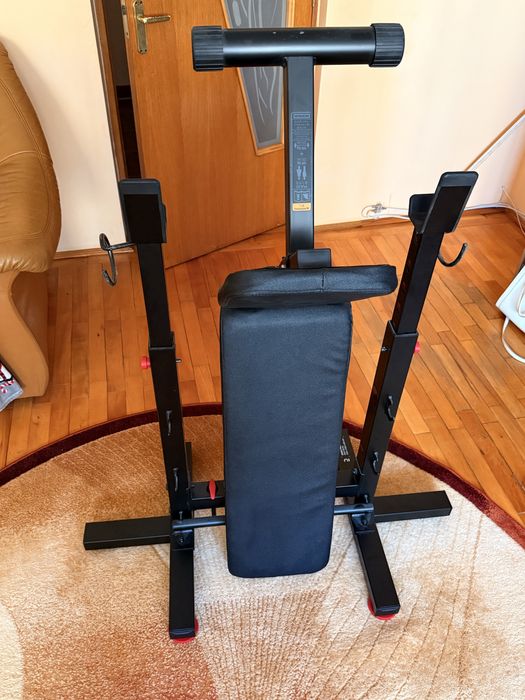 Kit fitness 93 kg + Banca pliabila cu inclinata