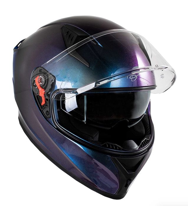 Casca moto NOUA Black Atom Albastru Cameleon marimi de la XS la XXL