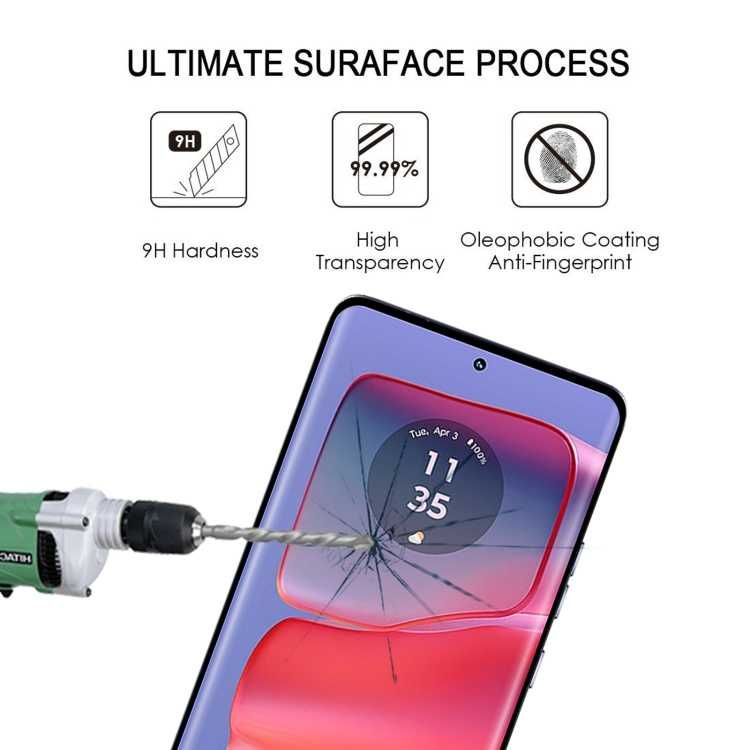Извит закален стъклен протектор за Motorola Edge 50 Pro Ultra Fusion