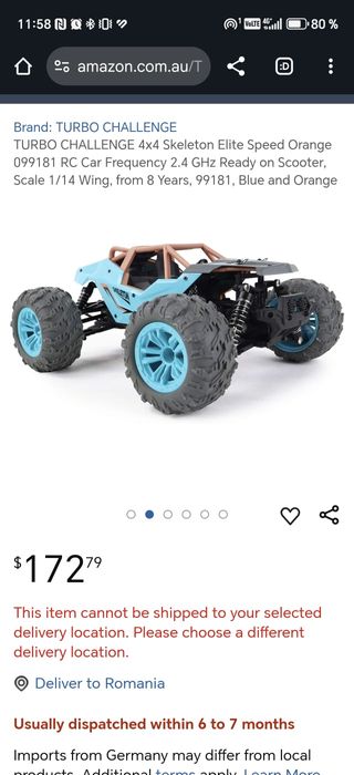 Vând mașinuță RC 4x4
