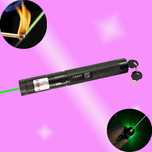 Laser verde topeste plastic aprinde chibrit sparge baloane puternic