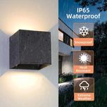 Водоустойчива LED лампа, аплик, 12W IP65, 3000К, черна