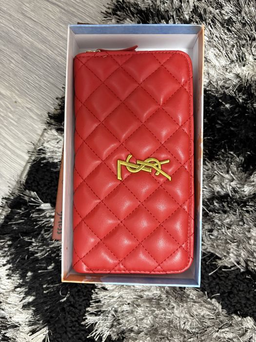 Portofel rosu YSL super calitate