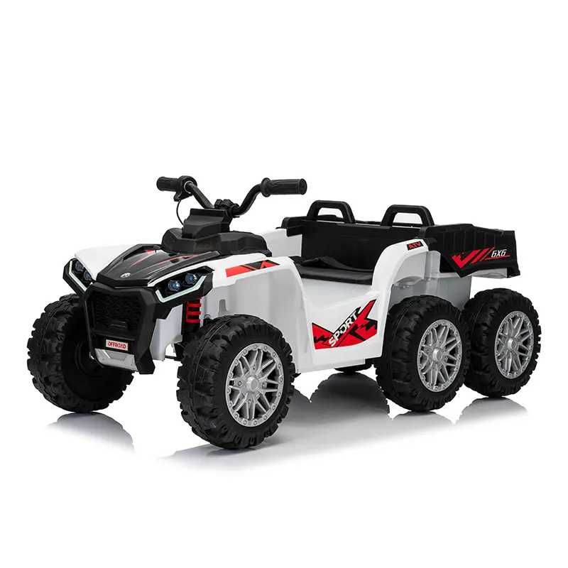 ATV electric cu bena, Kinderauto FarmQuad 6x6 12V 14AH White