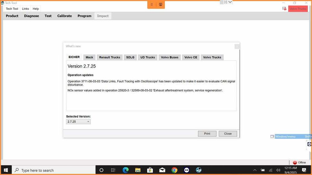 Volvo Tech Tool (PTT) 2.7.25 / VCADS Pro 2.04