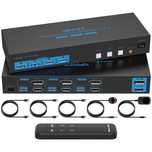 Switch Comutator KVM HDMI 2.0 Displayport 1.4 2 monitoare 3 PC 4K/8K