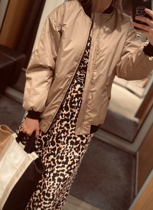 Бомбер женский теплый