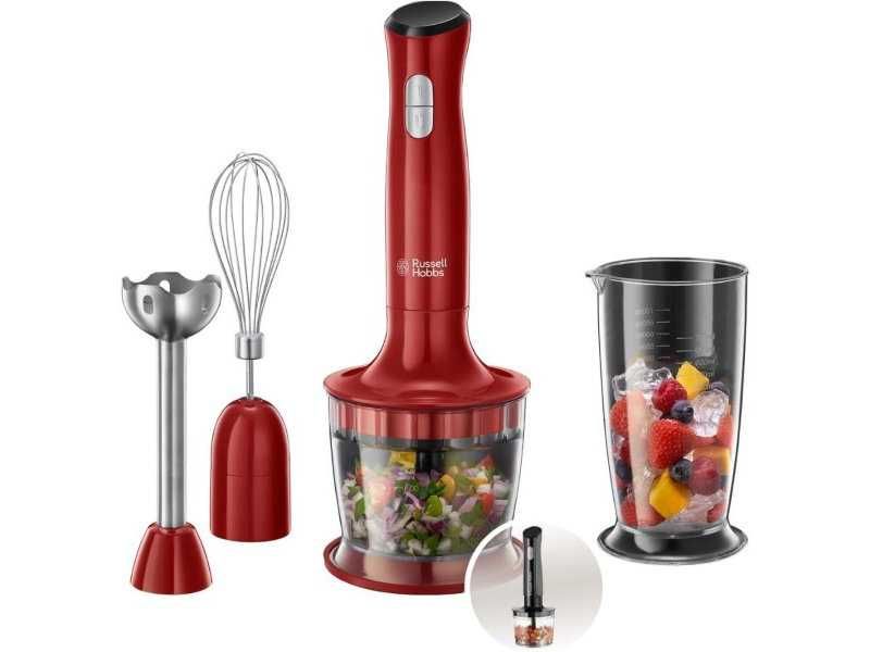 Кухненски Блендер 3 в 1 Russell Hobbs 24700-56, Червен, 500W
