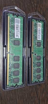 ОЗУ DDR2 2 штуки по 1гБ частота 667