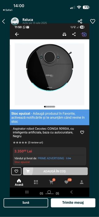 Aspirator robot Cecotec Conga 9090