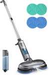 Mop electric iDOO cu LED, rotativ, fara fir, 4 lavete incluse