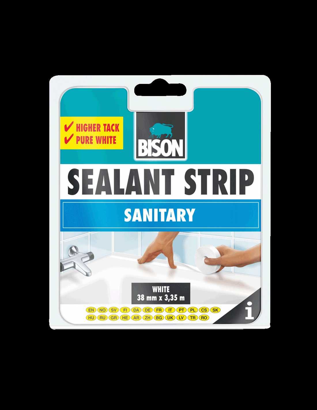 Banda etansare, din silicon, alb, Bison Sealant Strip, 3.8 cm x 3.35 m