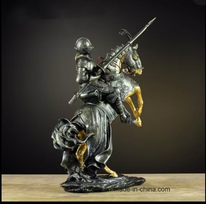 Американская ретро скульптура римская рыцаря из  керамика