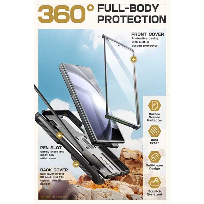 Huse hibride antisoc armor + Folie SAMSUNG Galaxy Z Fold6 Z Fold 5 5G