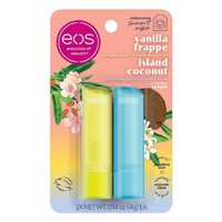 Бальзамы для губ eos Sunset Sips — Island Coconut & Vanilla Frappe,