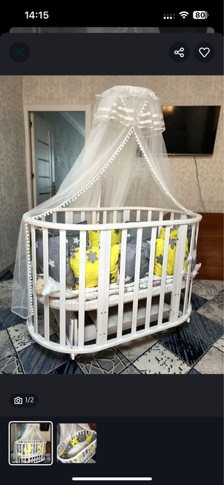 Детская кровать с маятником