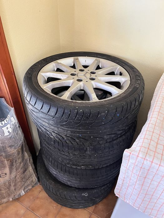 ПРОМО 17 цола Джанти с гуми за Мерцедес, 5х112 , ЕТ49 , 7J, 66,6мм